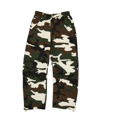 New Era Branded Woodland Camo Cargo Pants