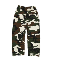 New Era Branded Woodland Camo Cargo Pants