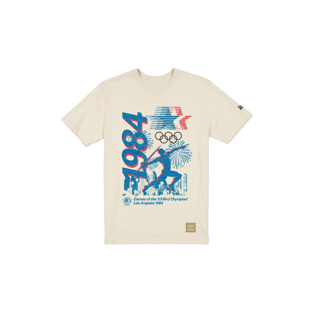 Olympic Heritage Los Angeles 1984 Olympic Games White Short-Sleeve T-Shirt