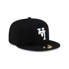 Los Angeles Dodgers Upside Down Logo Black 59FIFTY Fitted Hat