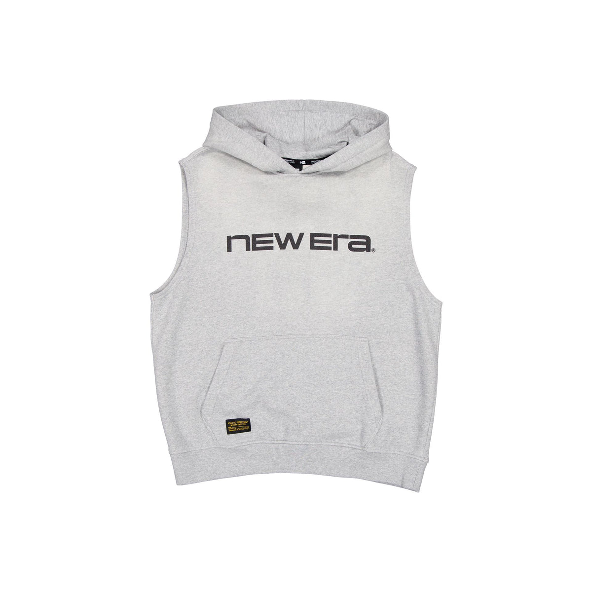 New Era Cap Originators Heather Gray Sleeveless Hoodie