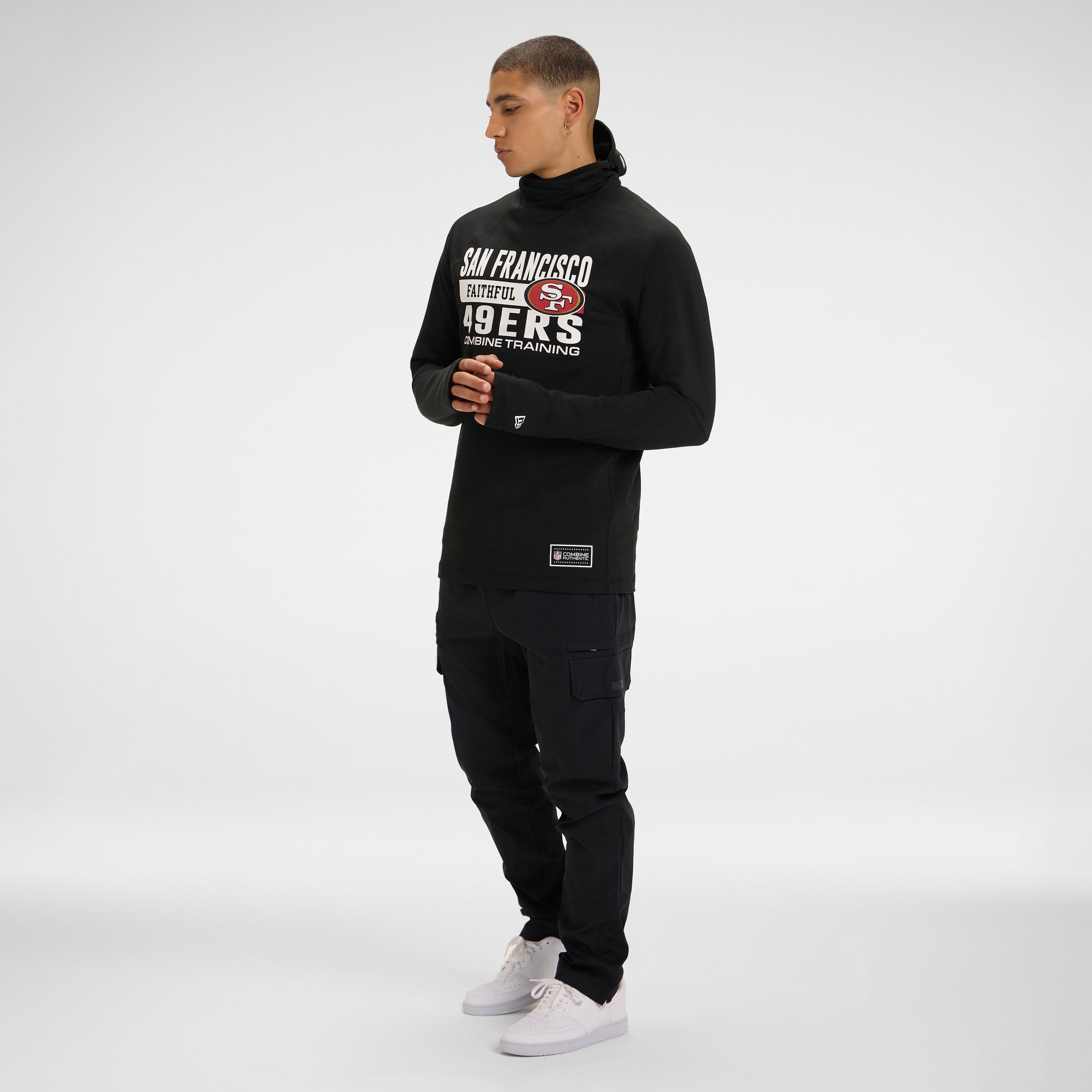 Philadelphia Eagles 2025 Functional Fandom Black Balaclava Hoodie