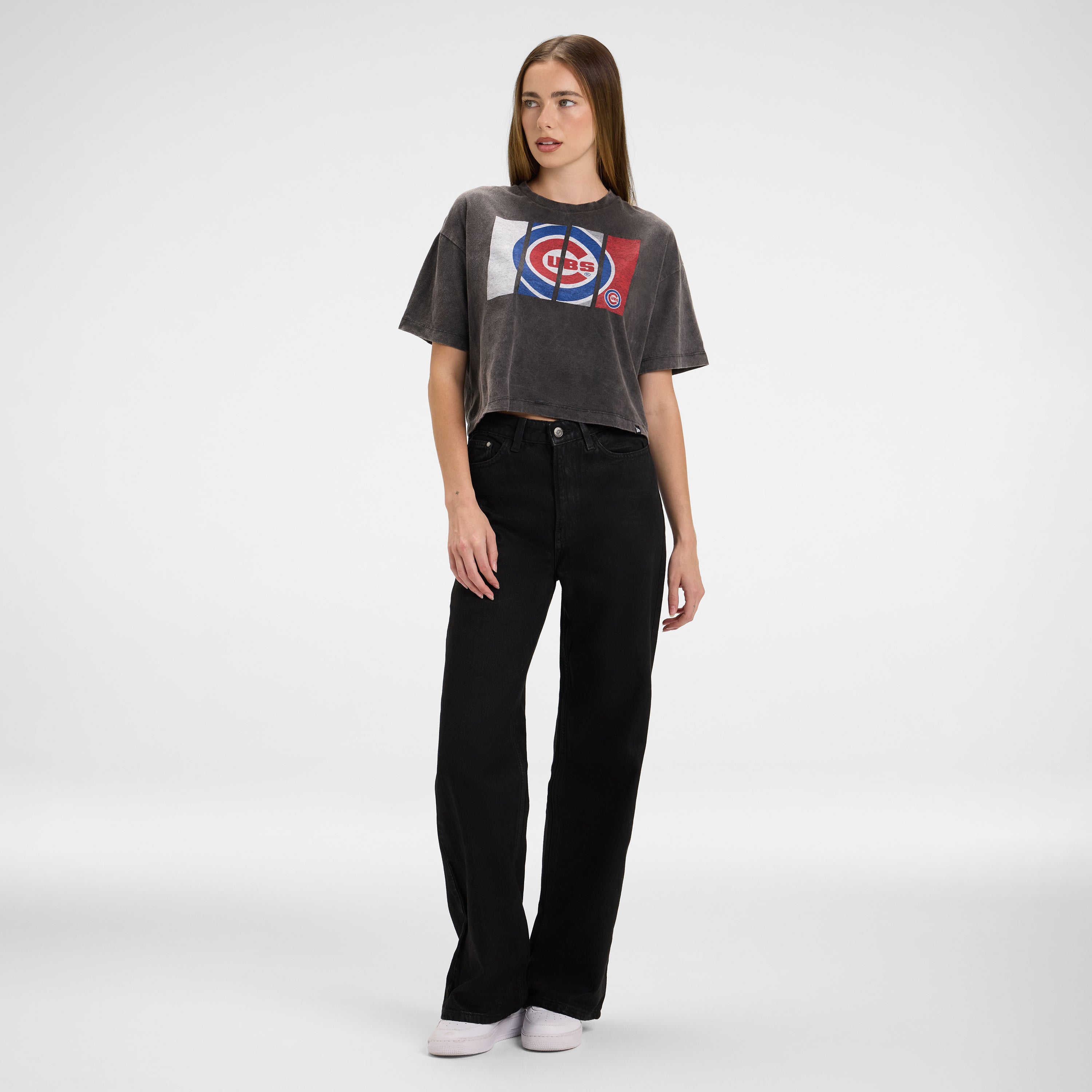 Denver Nuggets Sport Night Black Cropped Women's T-Shirt