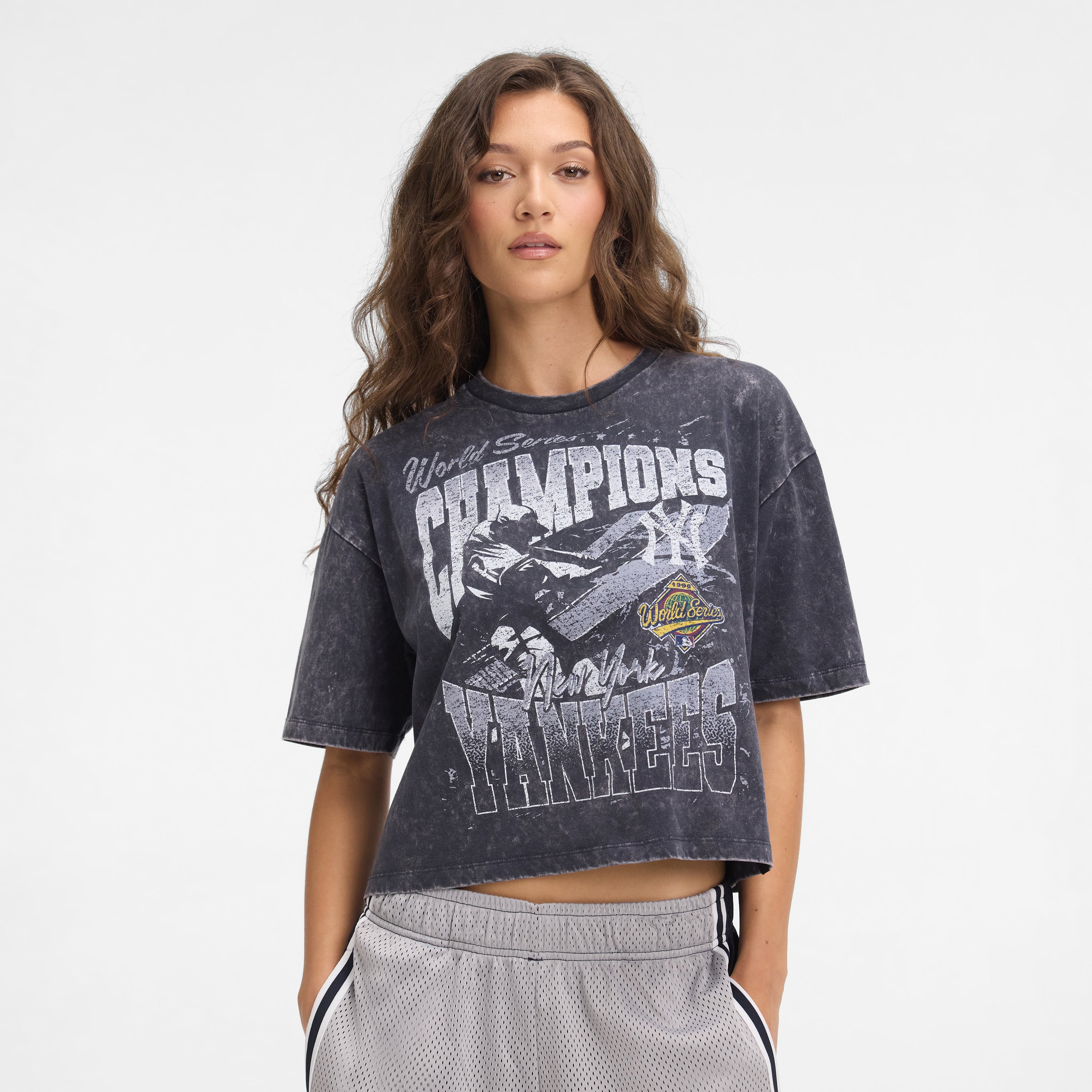 Pittsburgh Steelers Sport Classics Women's Cropped T-Shirt