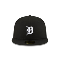 Detroit Tigers Basic Black and White 59FIFTY Fitted Hat