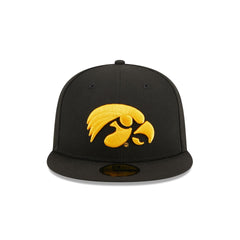 Iowa Hawkeyes Black 59FIFTY Fitted Hat