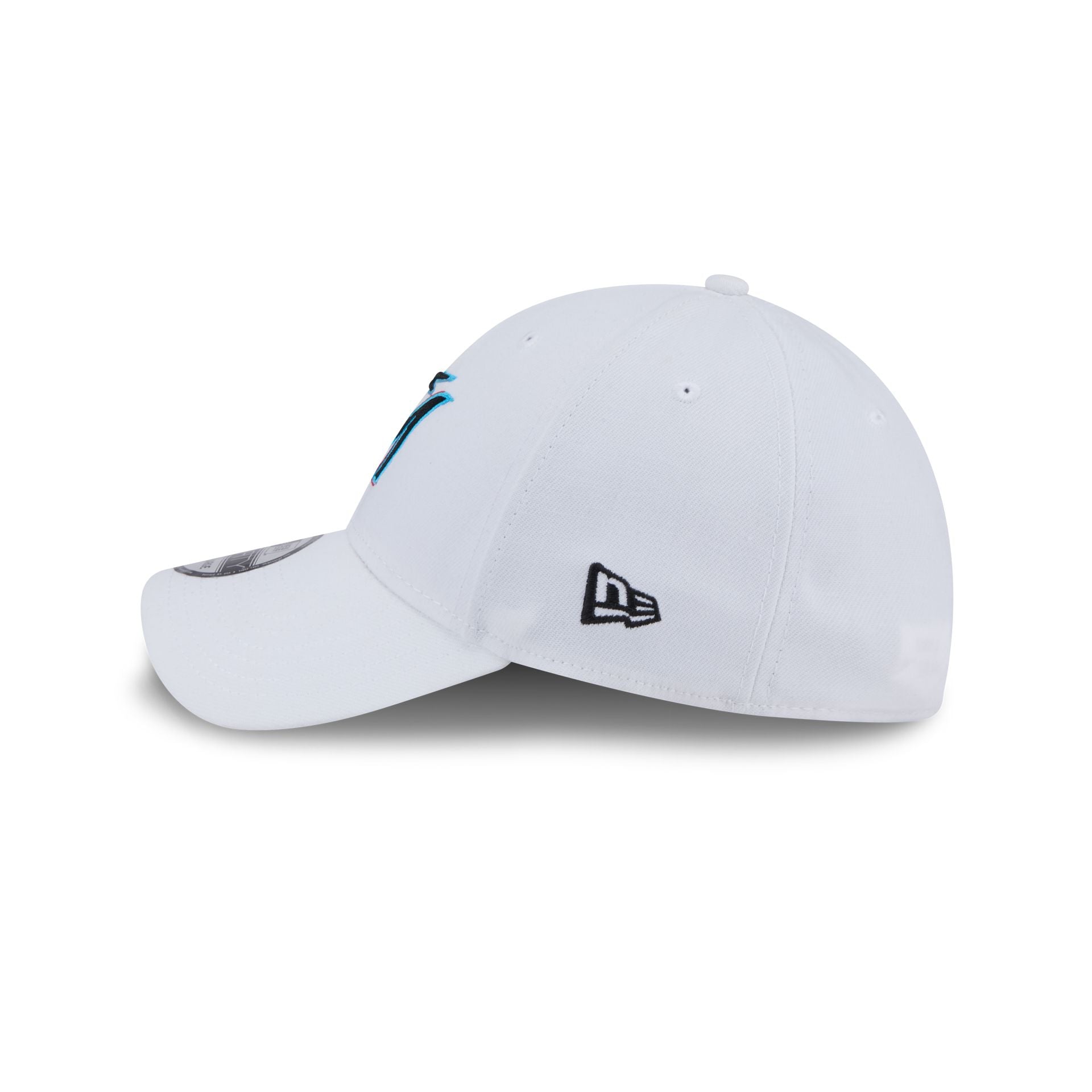 Miami Marlins Optic White 39THIRTY Stretch Fit Hat