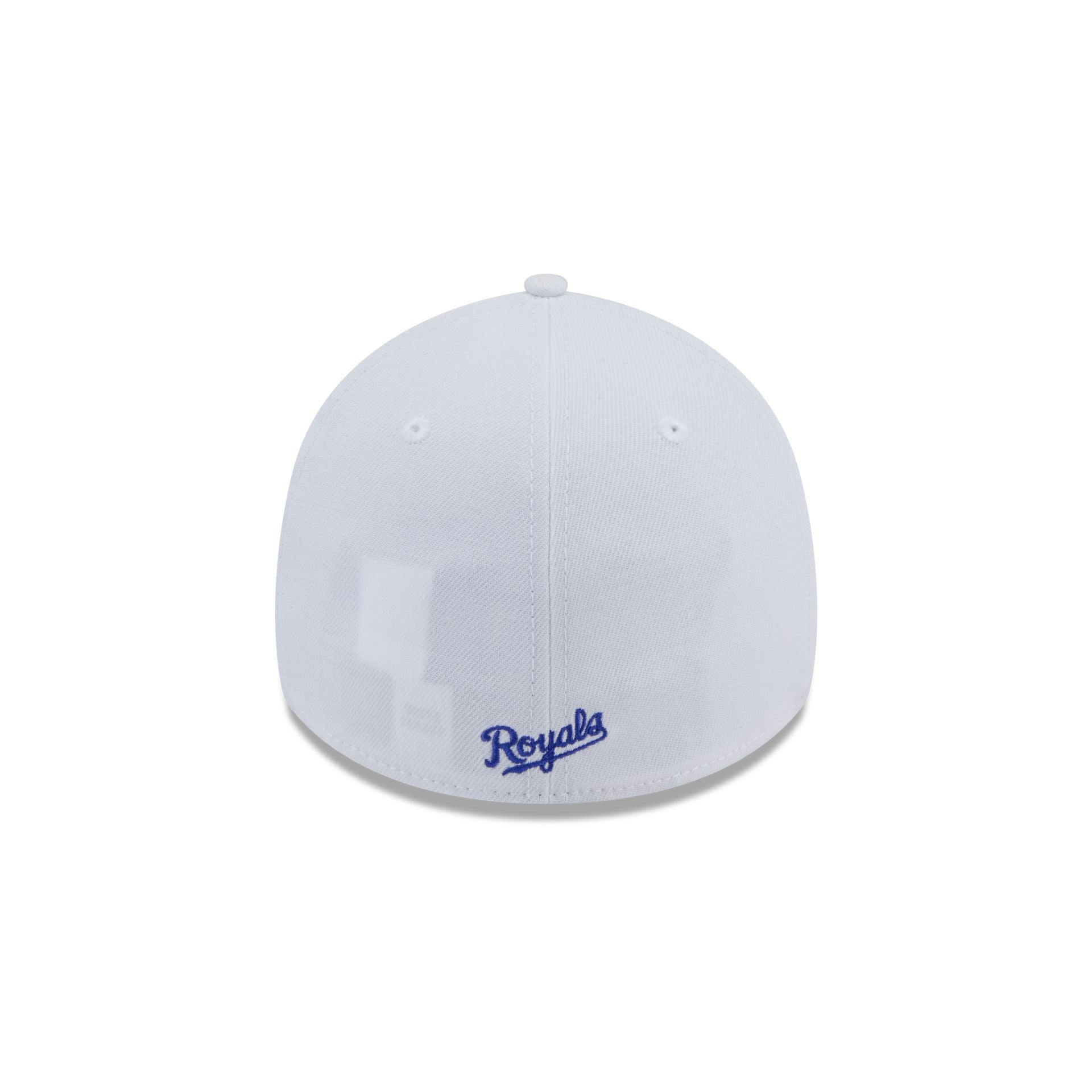 Kansas City Royals Optic White 39THIRTY Stretch Fit Hat