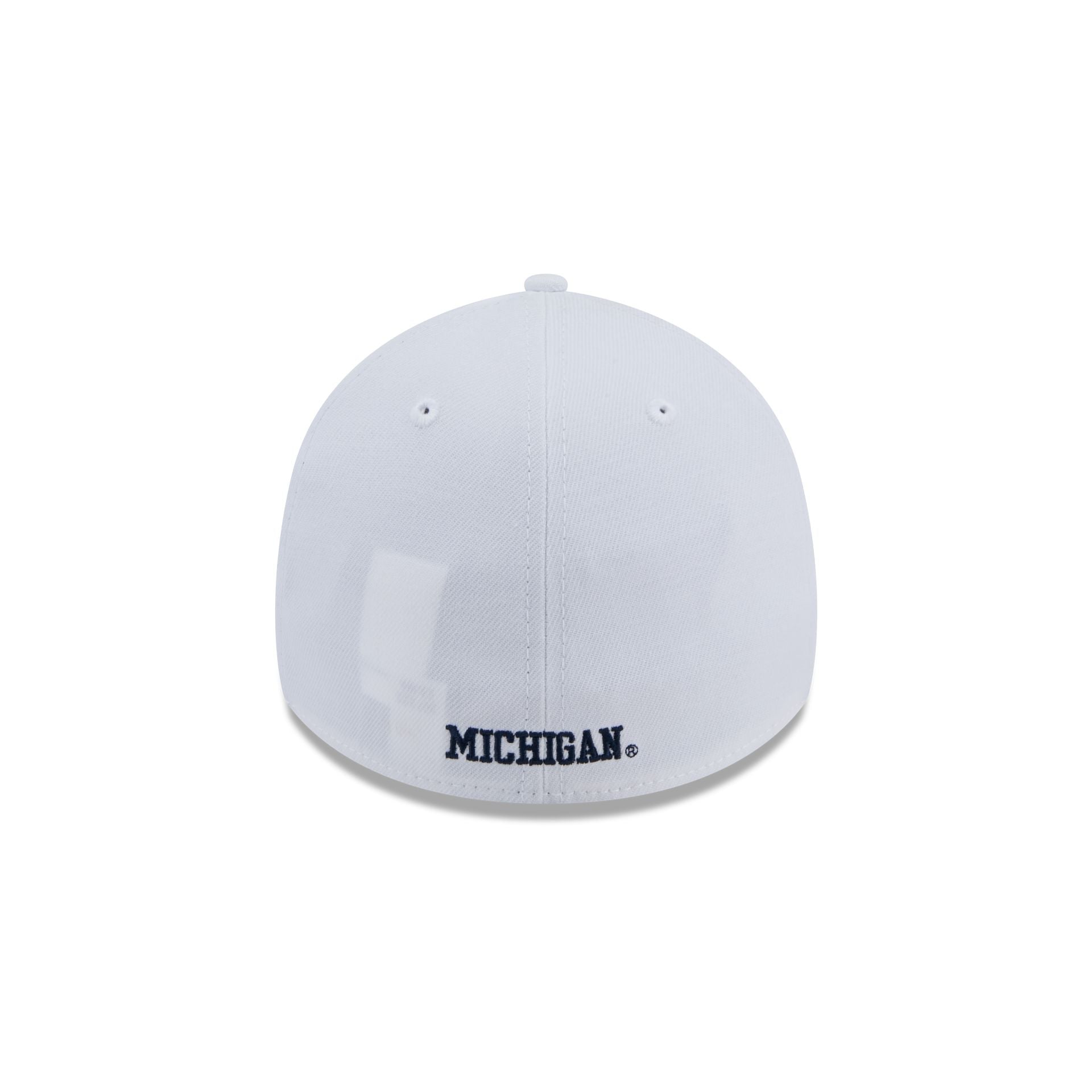 Michigan Wolverines Chrome 39THIRTY Stretch Fit Hat