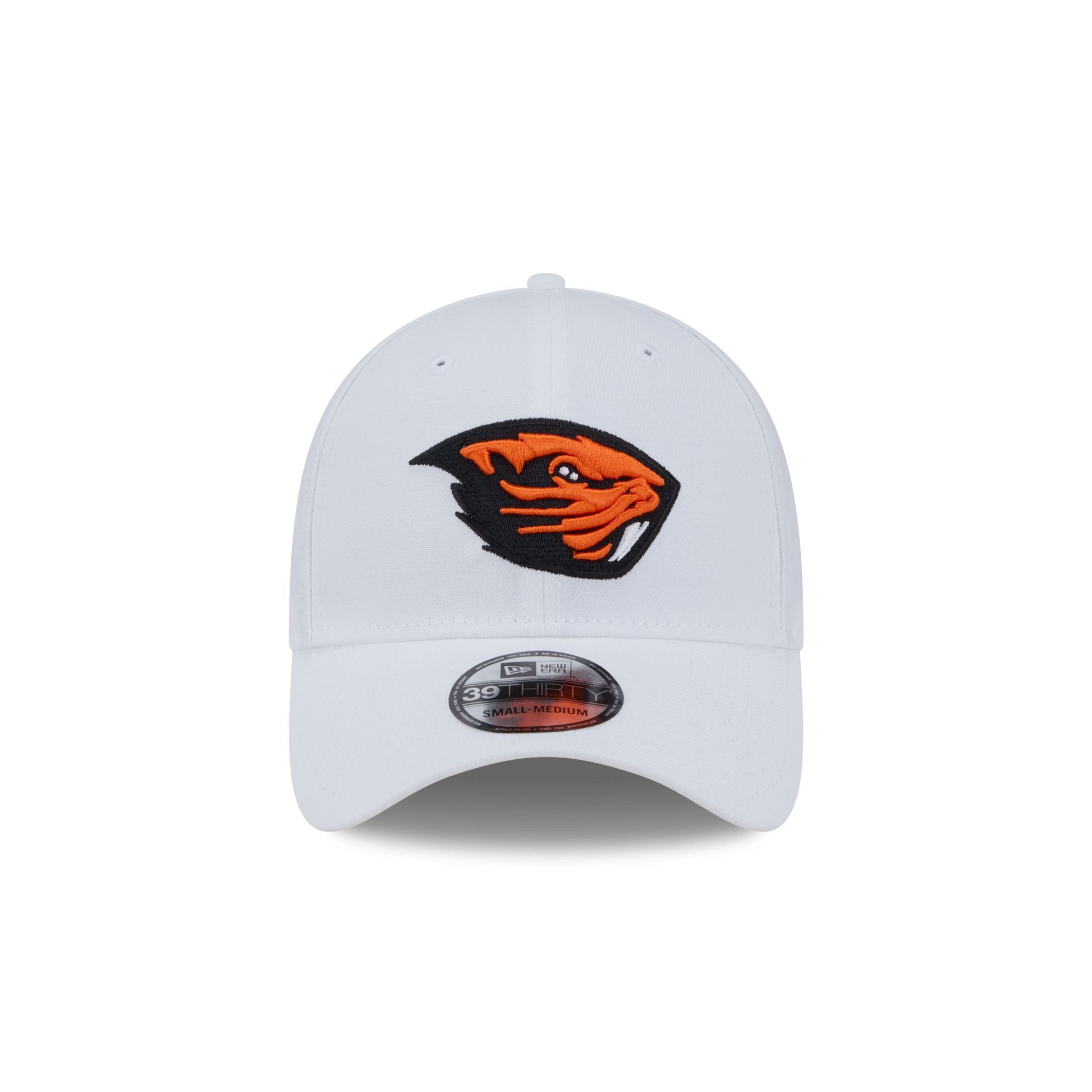 Oregon State Beavers Optic White 39THIRTY Stretch Fit Hat
