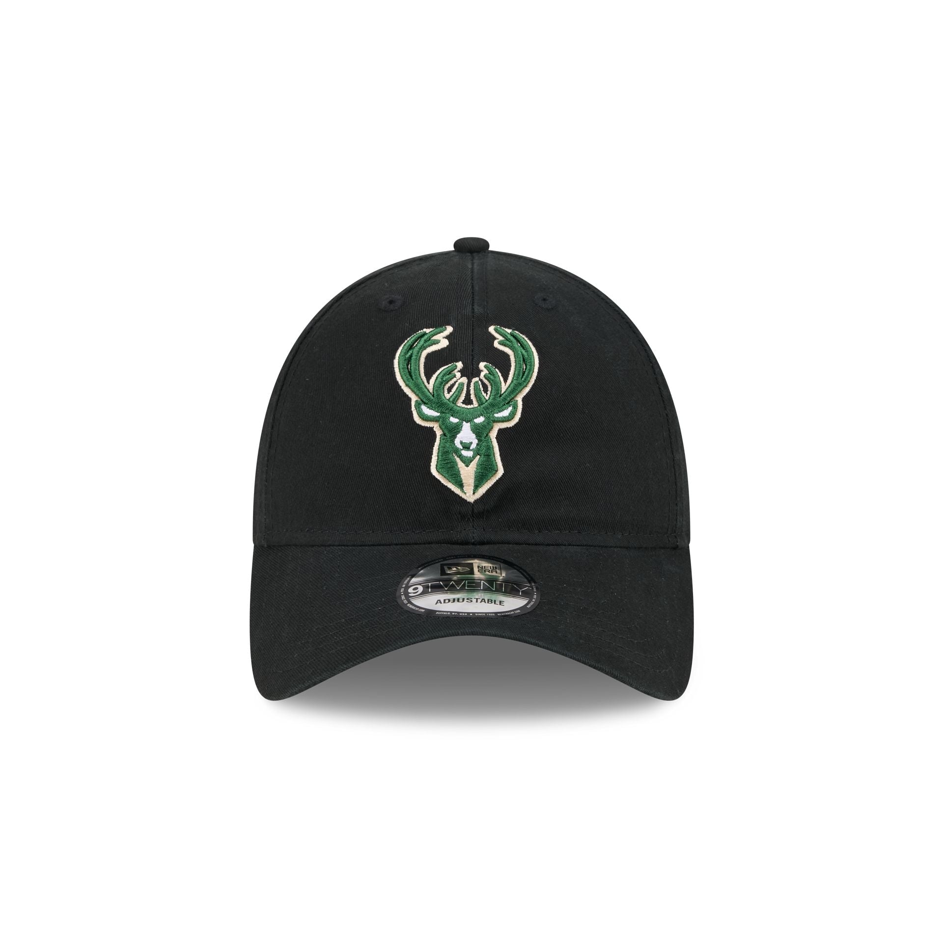 Milwaukee Bucks Black 9TWENTY Adjustable Hat