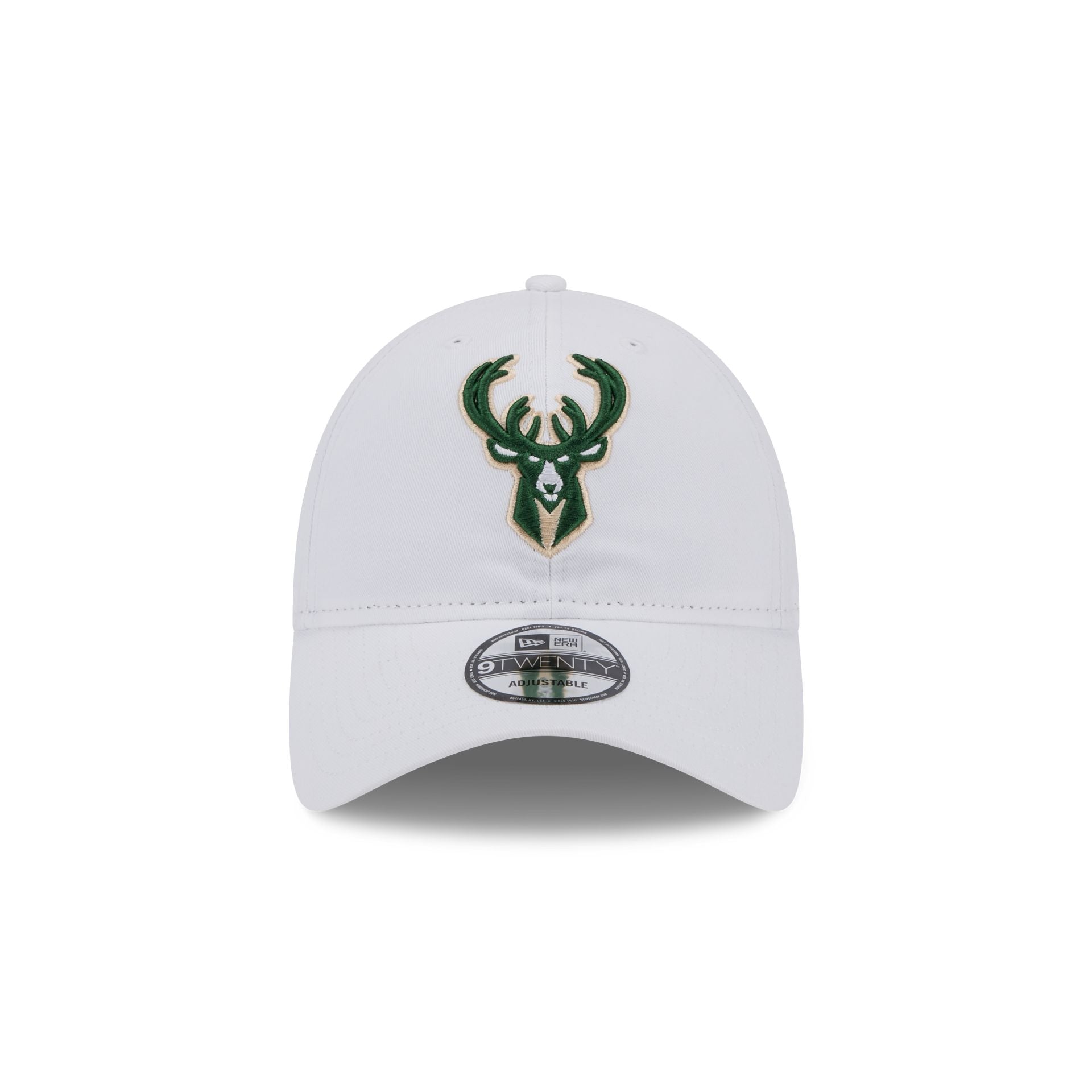 Milwaukee Bucks White 9TWENTY Adjustable Hat