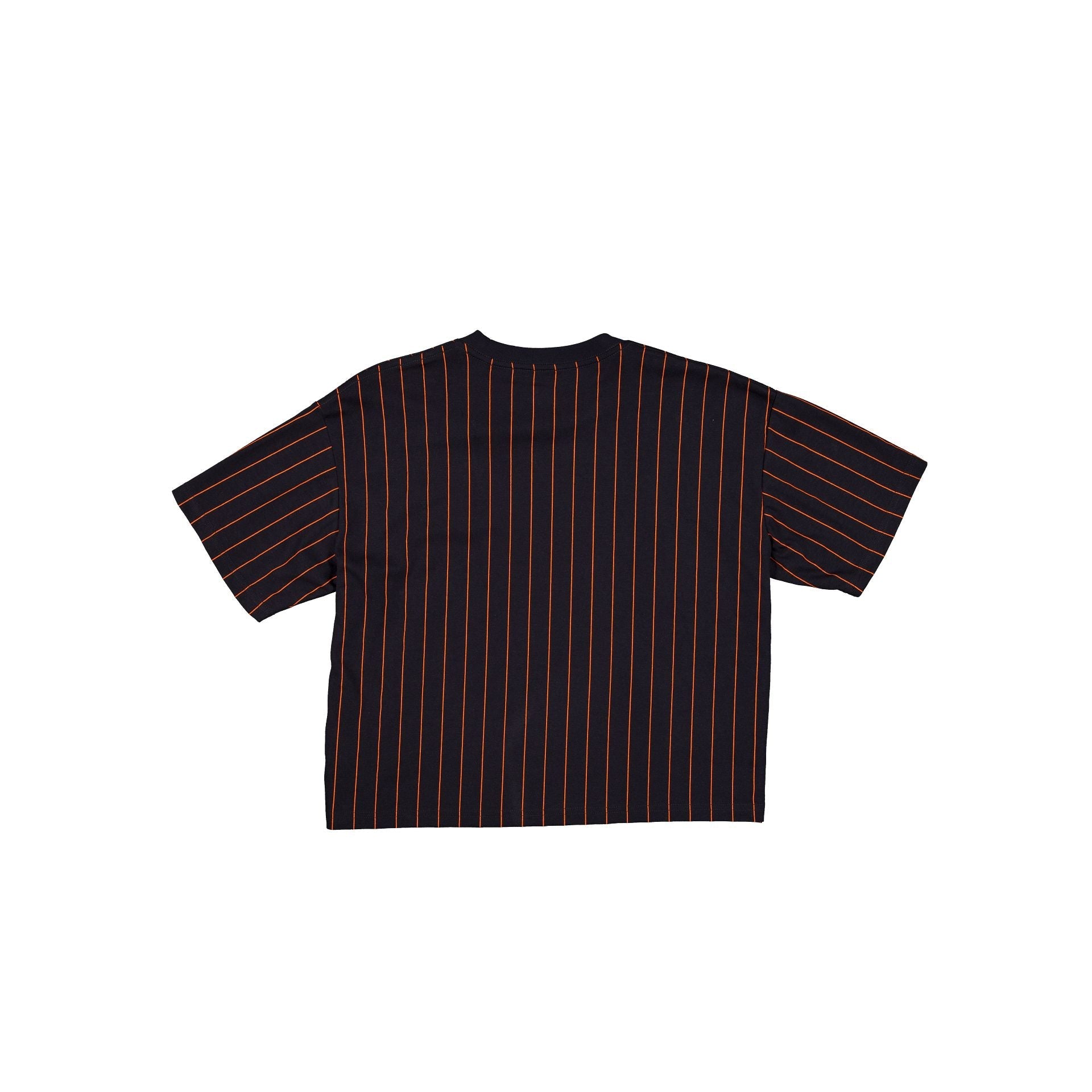 Denver Broncos Throwback Women's Cropped Pinstripe T-Shirt