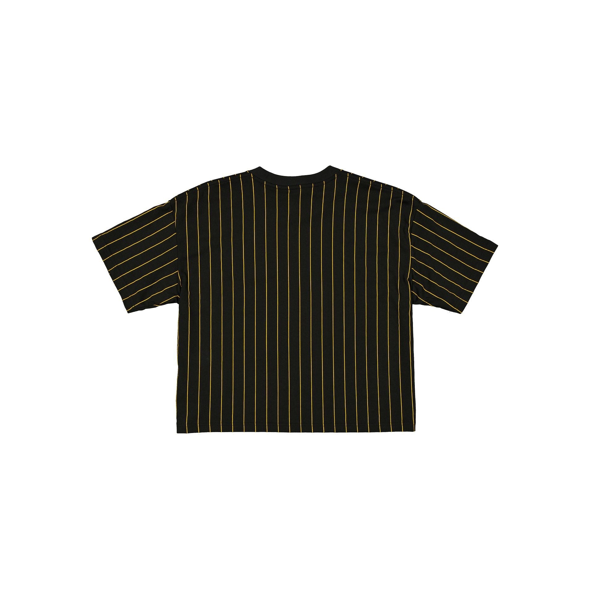 Pittsburgh Steelers Throwback Women's Cropped Pinstripe T-Shirt