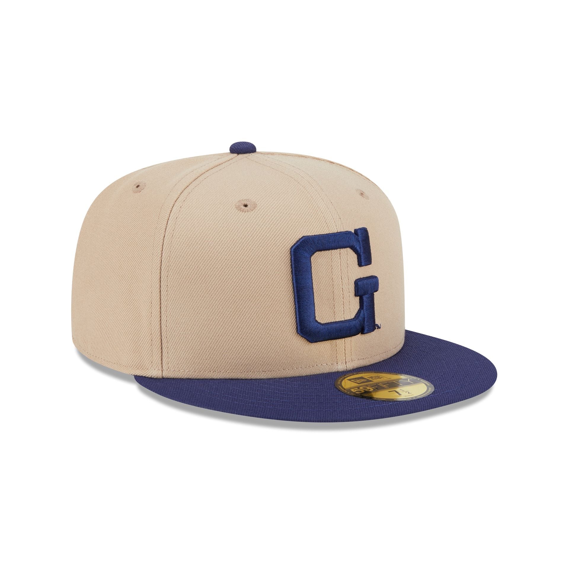 Georgetown Hoyas Camel College Vault 59FIFTY Fitted Hat
