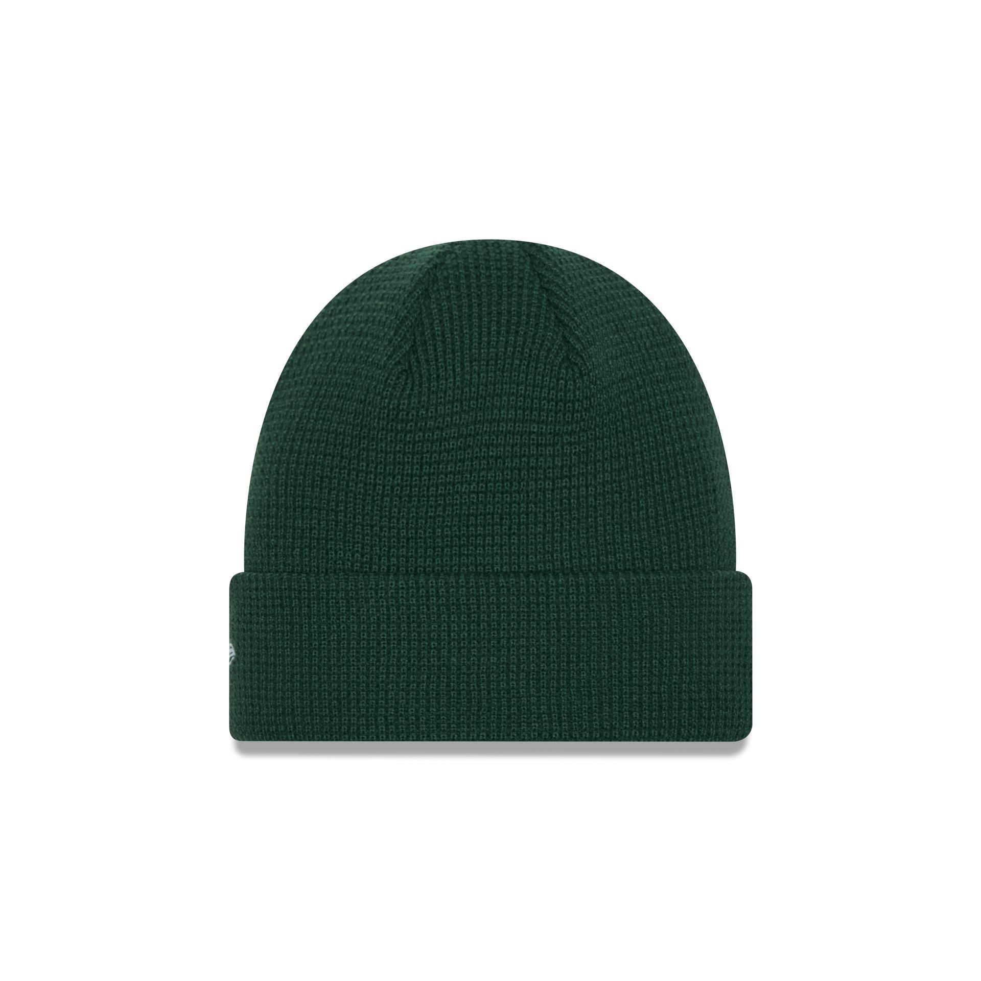 New Era Cap Green Waffle Knit Beanie