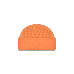 New Era Cap Orange Ribbed Skully Knit Beanie