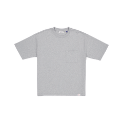 New Era Branded Alden Heavyweight Heather Gray Pocket T-Shirt