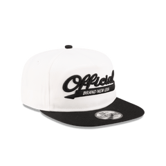 Official College White Golfer Snapback Hat