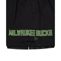 Milwaukee Bucks Mesh Black Shorts