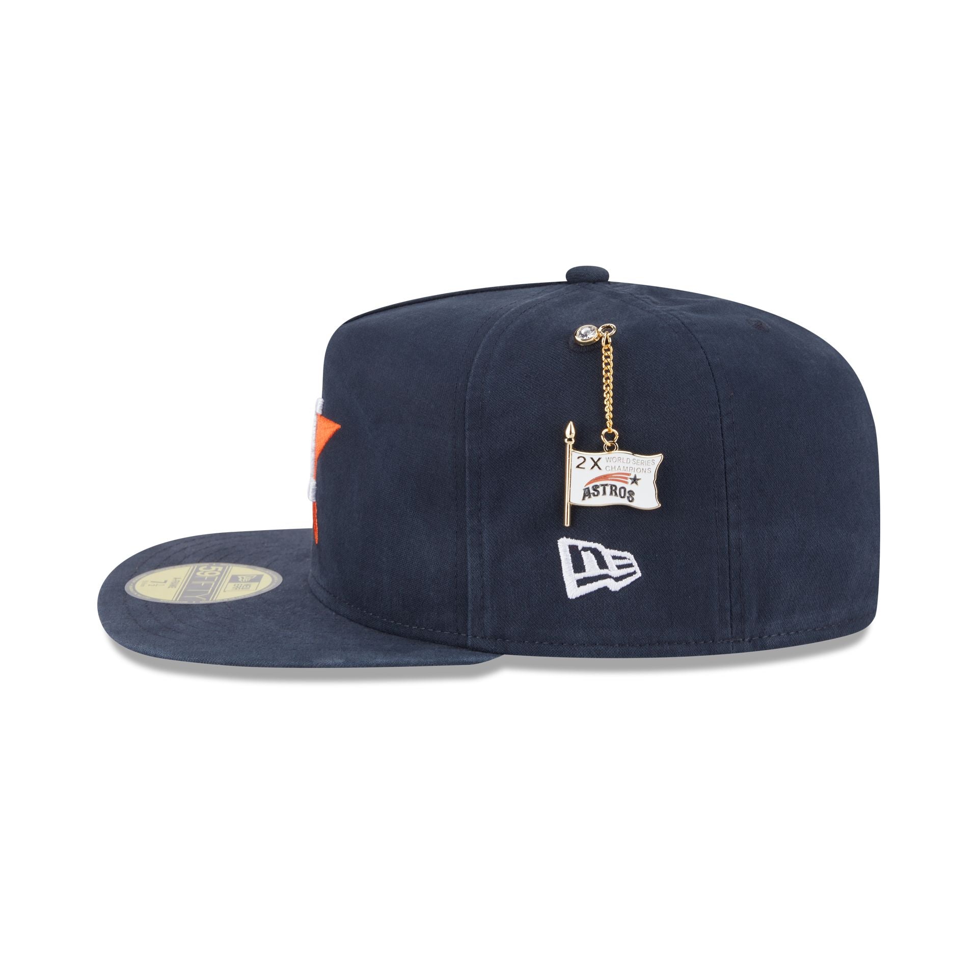 Houston Astros Championship Side Flag 59FIFTY A-Frame Fitted Hat