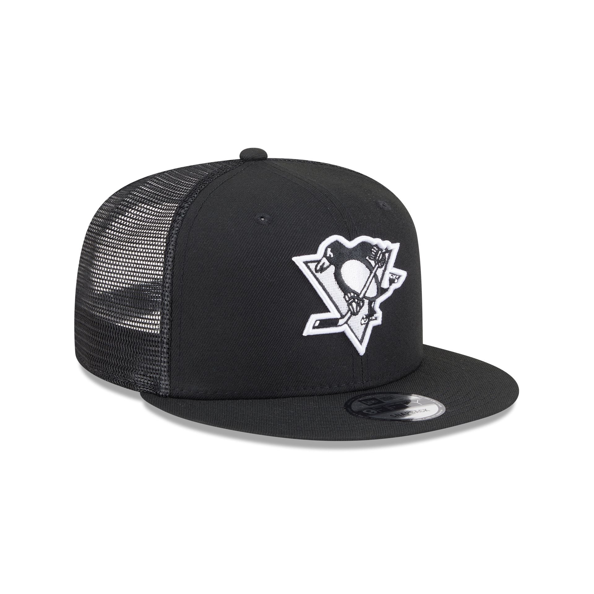 Pittsburgh Penguins Black 9FIFTY Trucker Hat