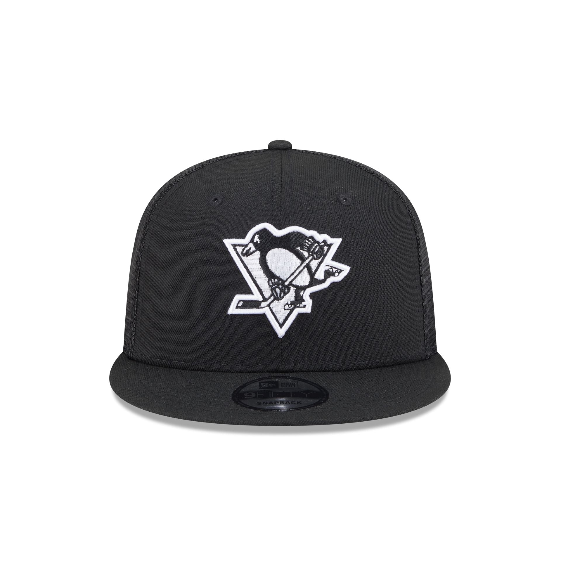 Pittsburgh Penguins Black 9FIFTY Trucker Hat