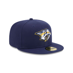 Nashville Predators Rear Wordmark 59FIFTY Fitted Hat