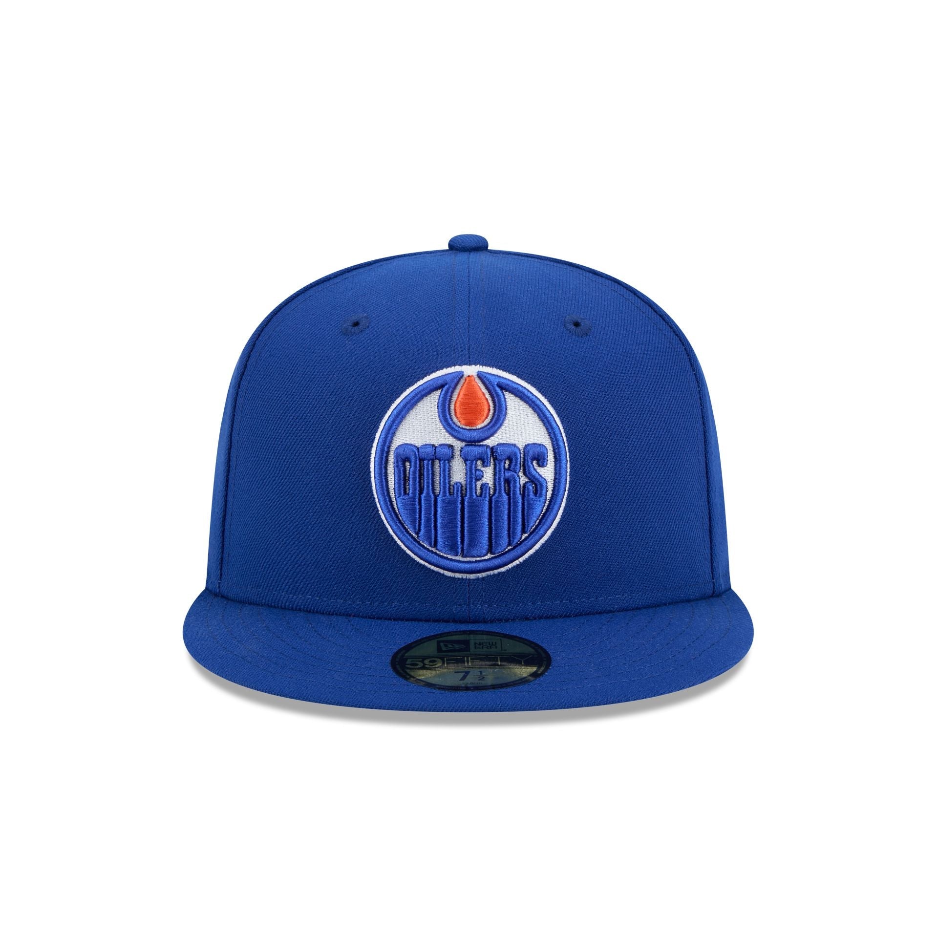 Edmonton Oilers Rear Wordmark 59FIFTY Fitted Hat