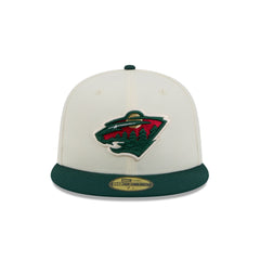 Minnesota Wild Chrome White 59FIFTY Fitted Hat