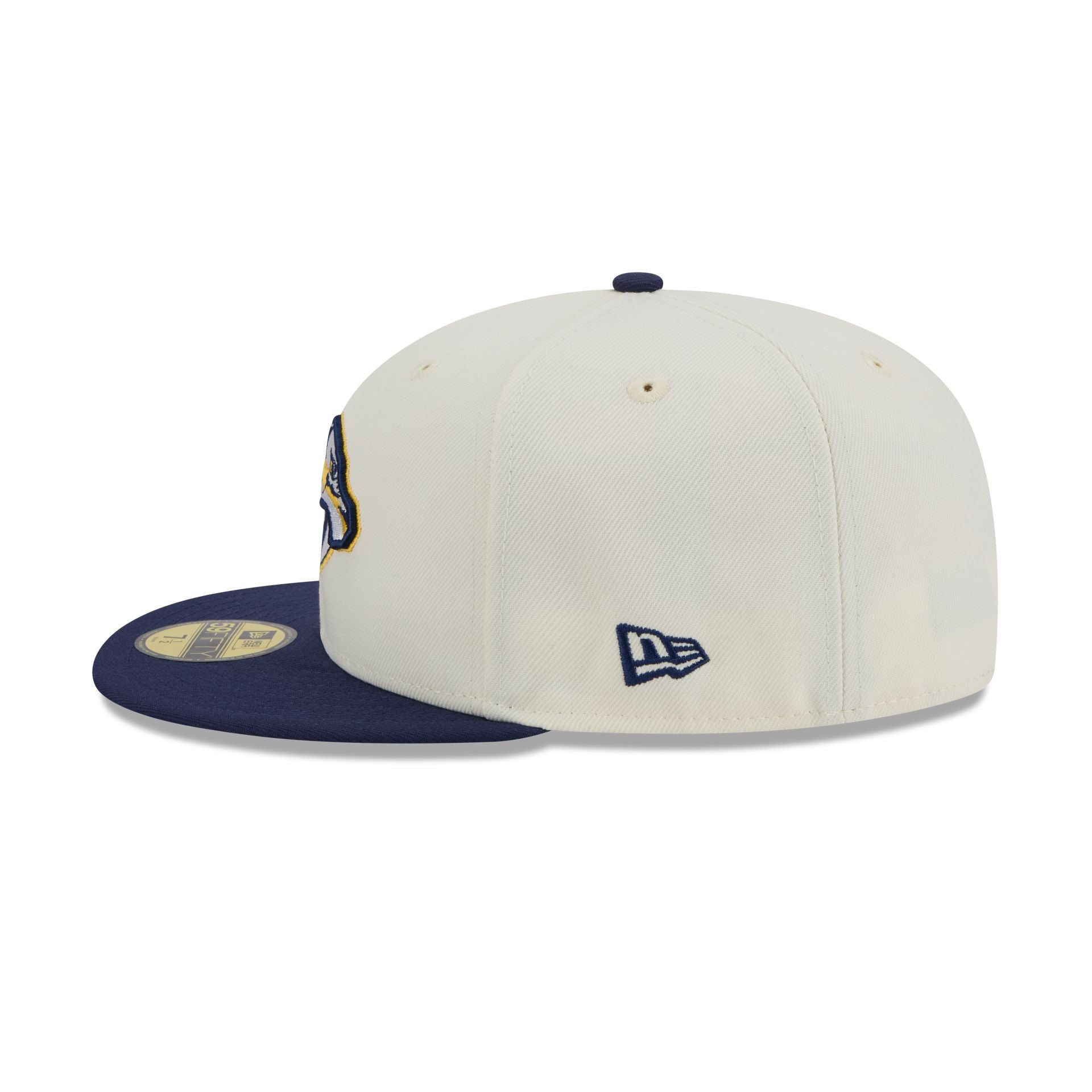 Nashville Predators Chrome White 59FIFTY Fitted Hat