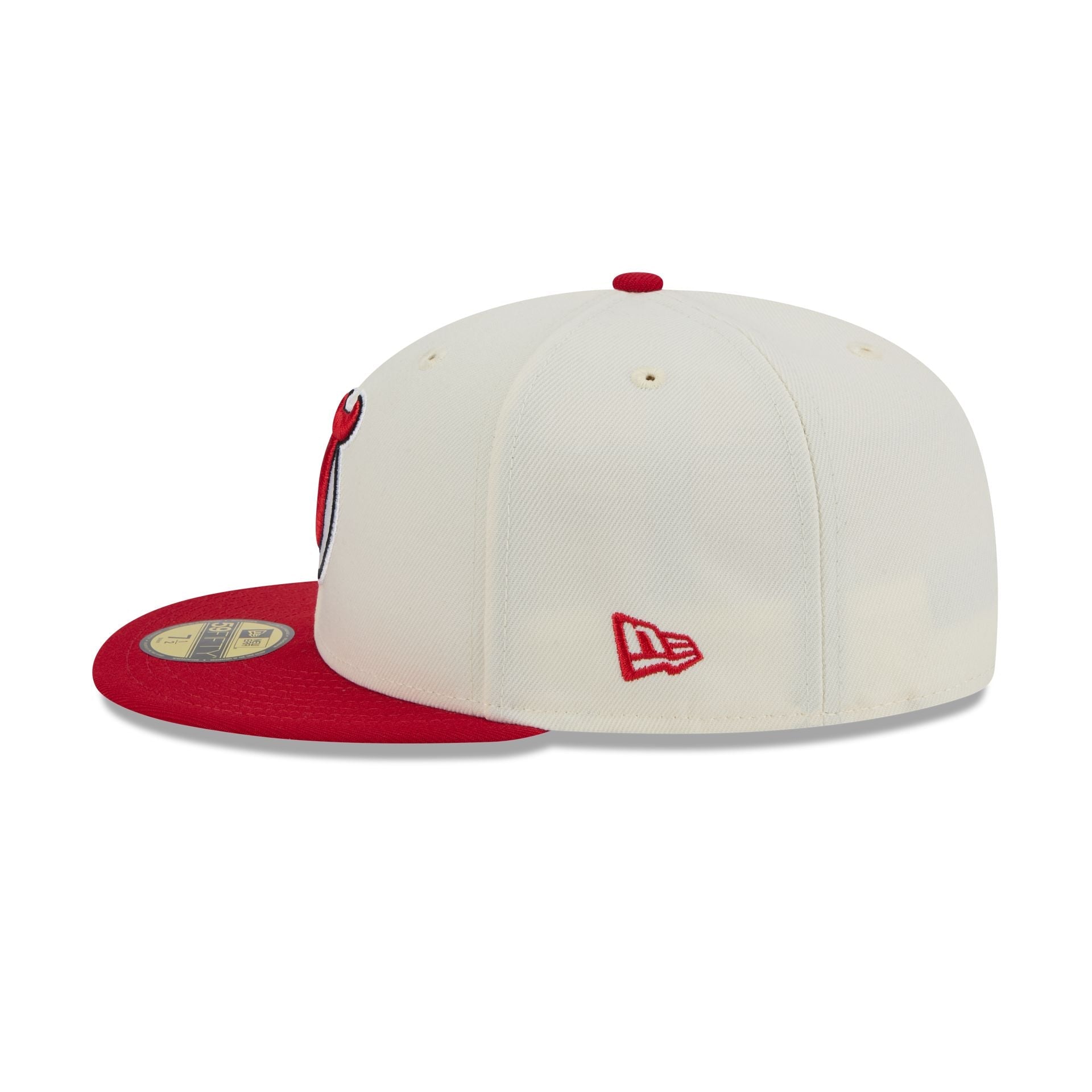 New Jersey Devils Chrome White 59FIFTY Fitted Hat