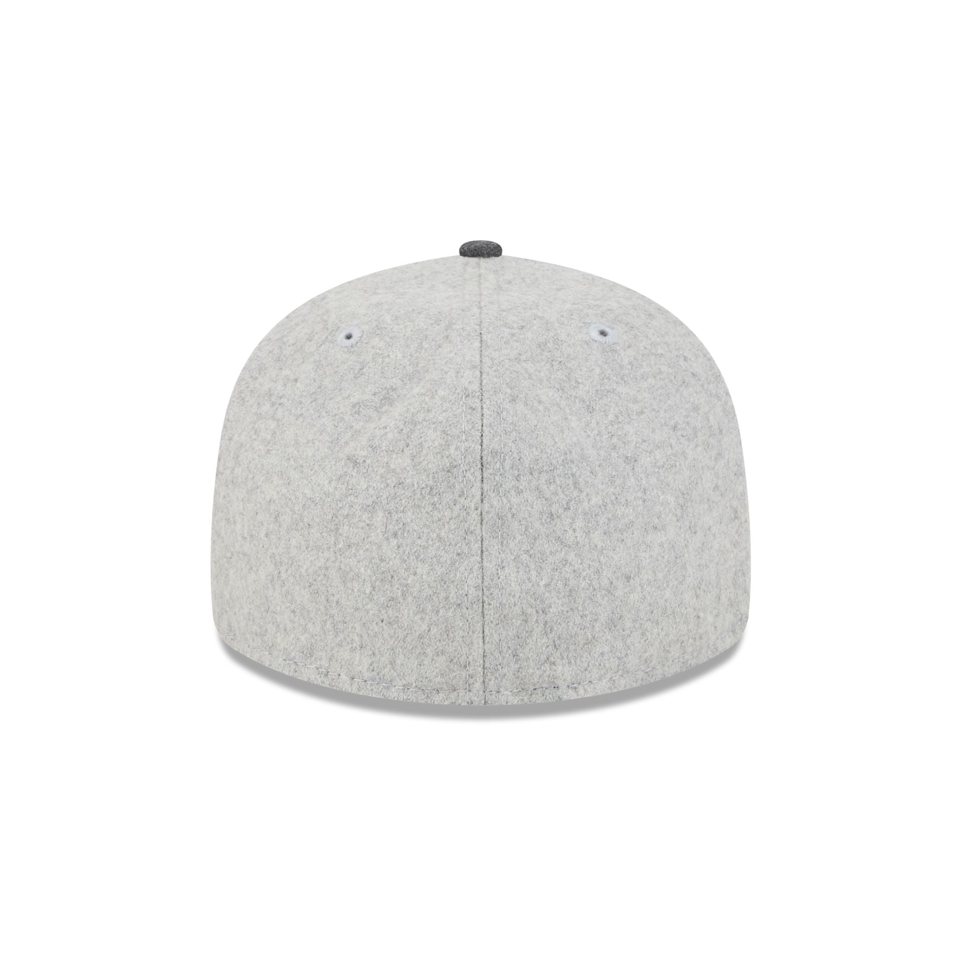 New Era Cap Heather Gray Melton Wool Retro Crown 59FIFTY Fitted Hat