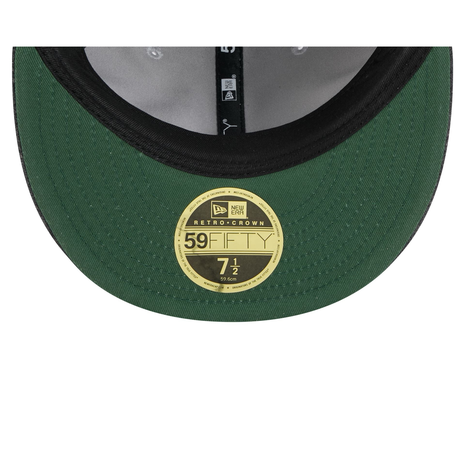 New Era Cap Heather Gray Melton Wool Retro Crown 59FIFTY Fitted Hat