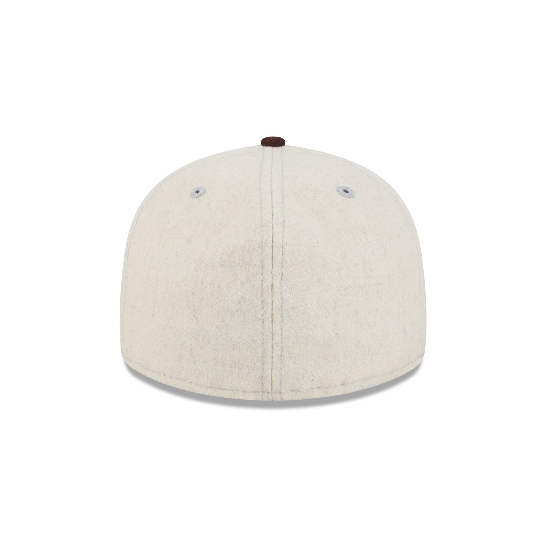 New Era Cap Heather Oatmeal Melton Wool Retro Crown 59FIFTY Fitted Hat