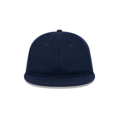 New Era Cap Navy Melton Wool Retro Crown 9FIFTY Strapback Hat