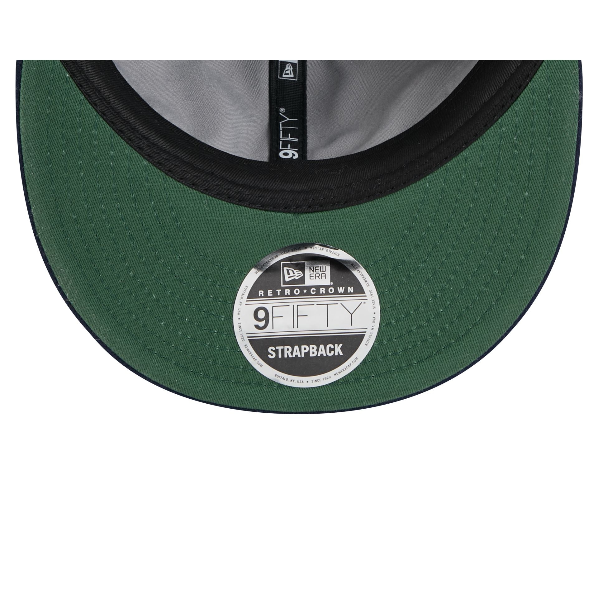 New Era Cap Navy Melton Wool Retro Crown 9FIFTY Strapback Hat