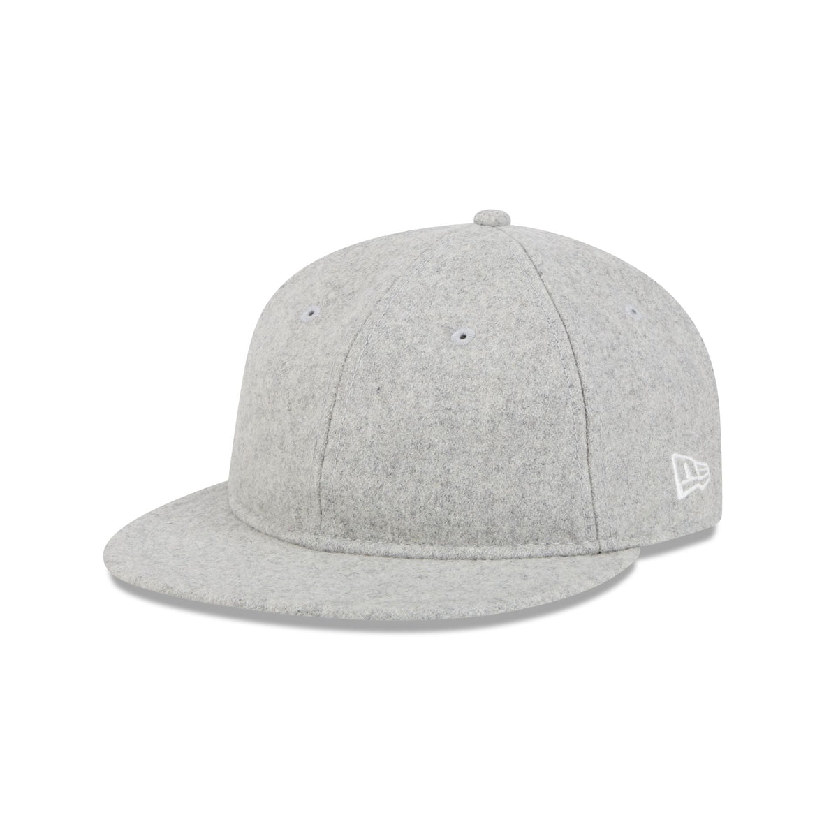New Era Cap Heather Gray Melton Wool Retro Crown 9FIFTY Strapback Hat