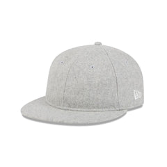 New Era Cap Heather Gray Melton Wool Retro Crown 9FIFTY Strapback Hat