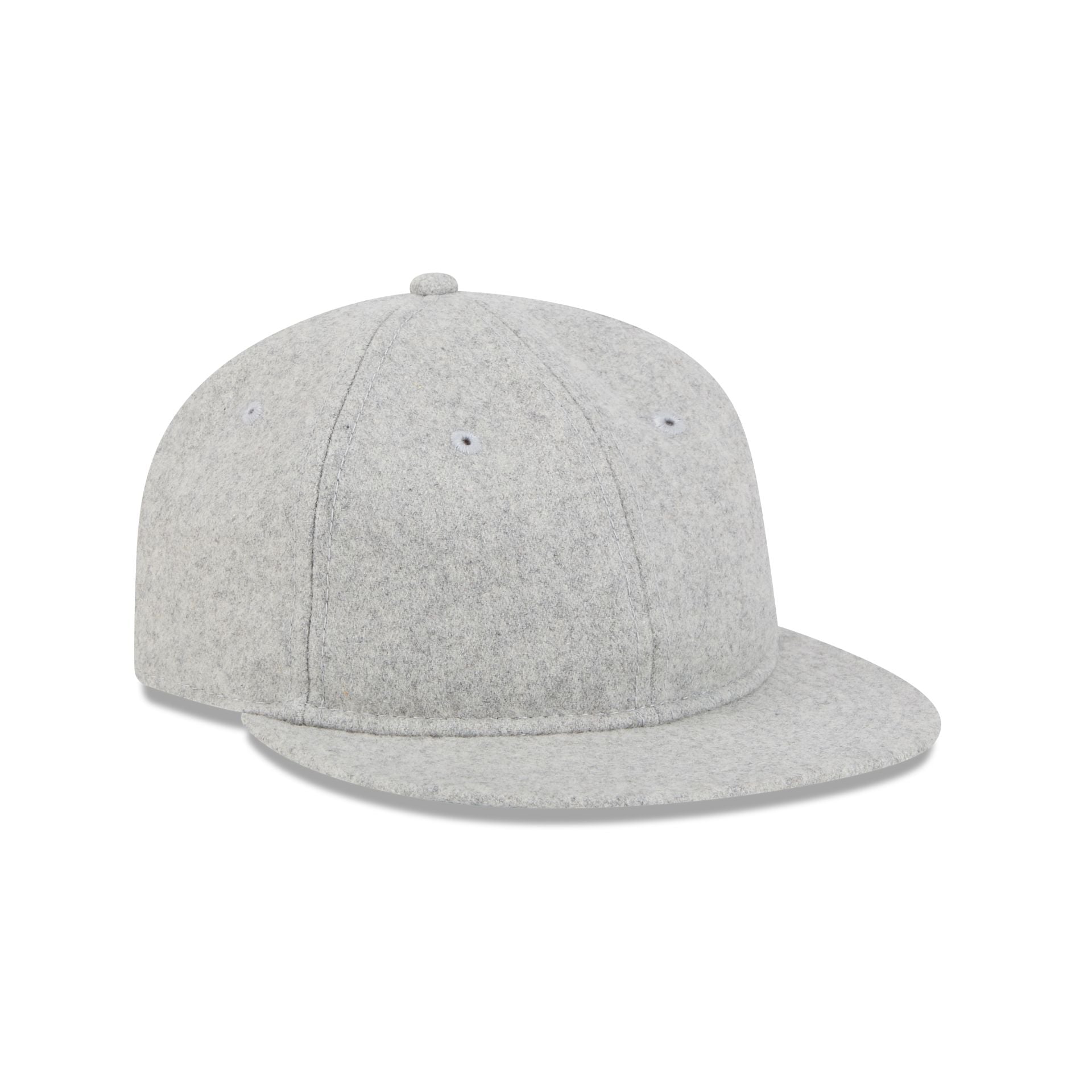 New Era Cap Heather Gray Melton Wool Retro Crown 9FIFTY Strapback Hat