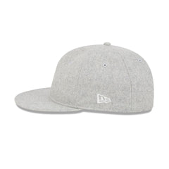 New Era Cap Heather Gray Melton Wool Retro Crown 9FIFTY Strapback Hat
