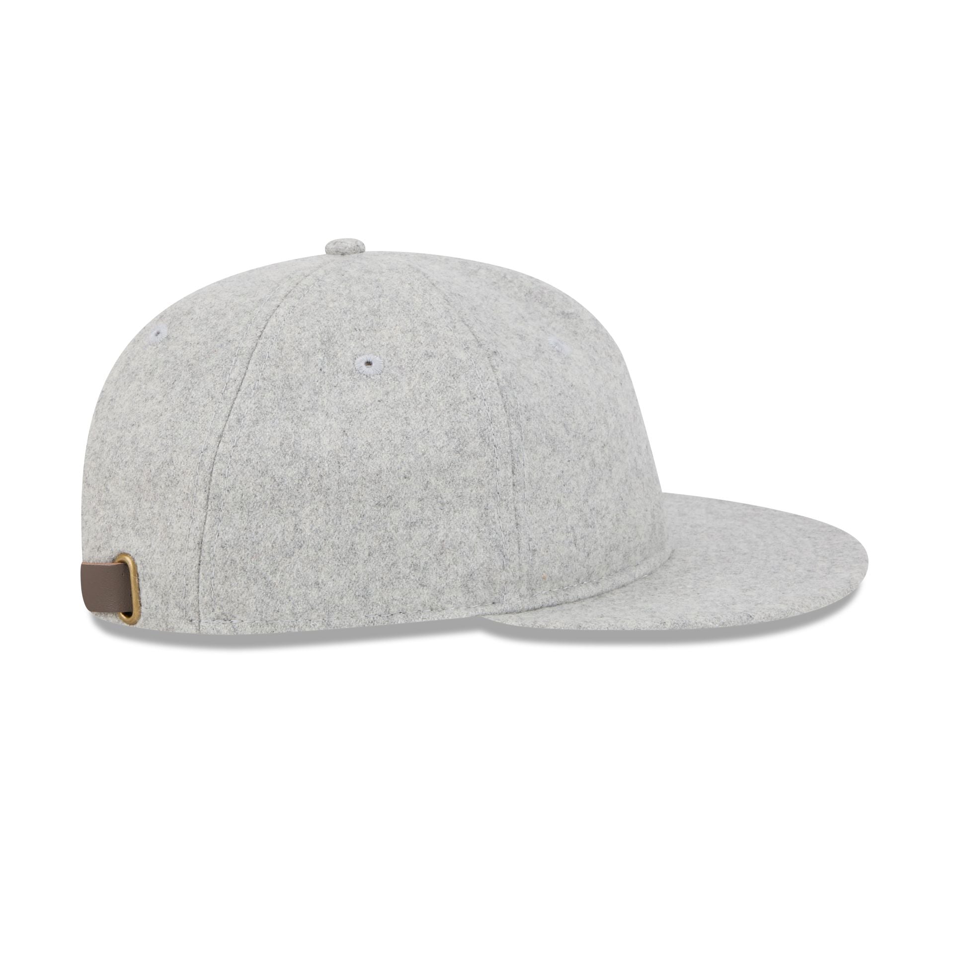 New Era Cap Heather Gray Melton Wool Retro Crown 9FIFTY Strapback Hat