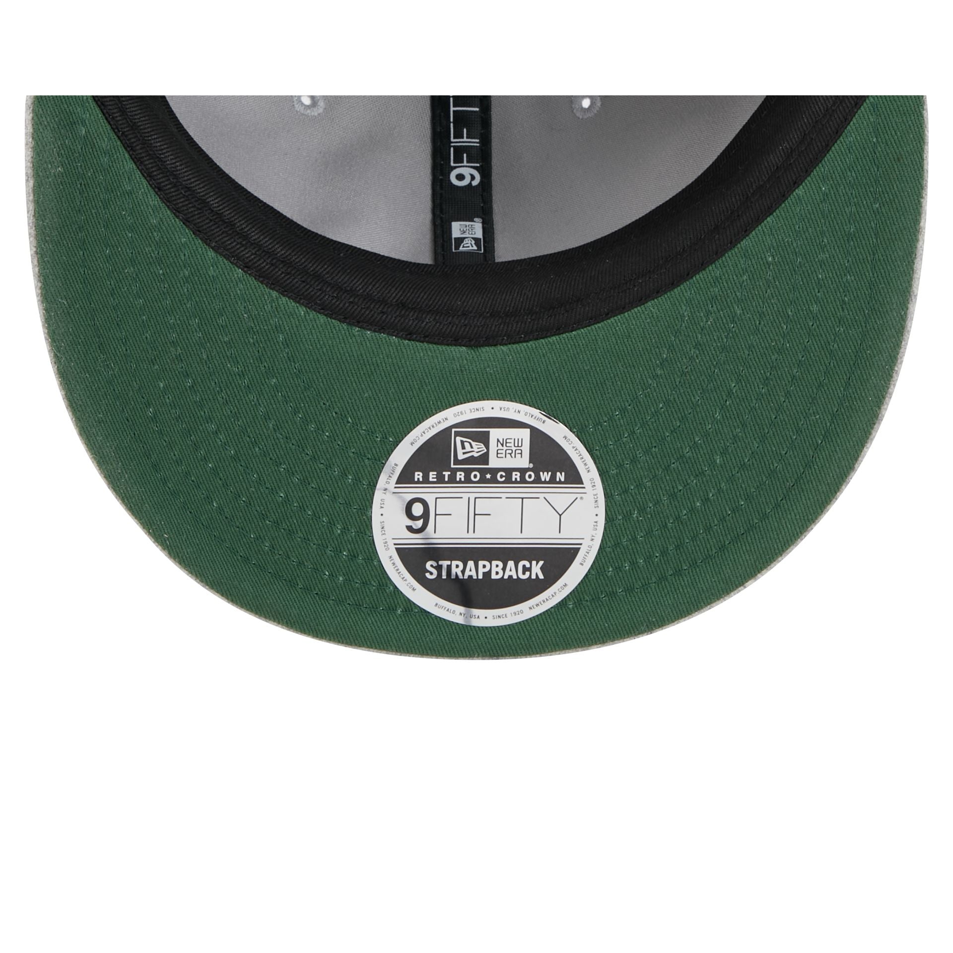 New Era Cap Heather Gray Melton Wool Retro Crown 9FIFTY Strapback Hat