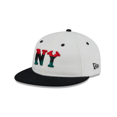 New York Black Yankees Tri Color Retro Crown 9FIFTY Snapback Hat