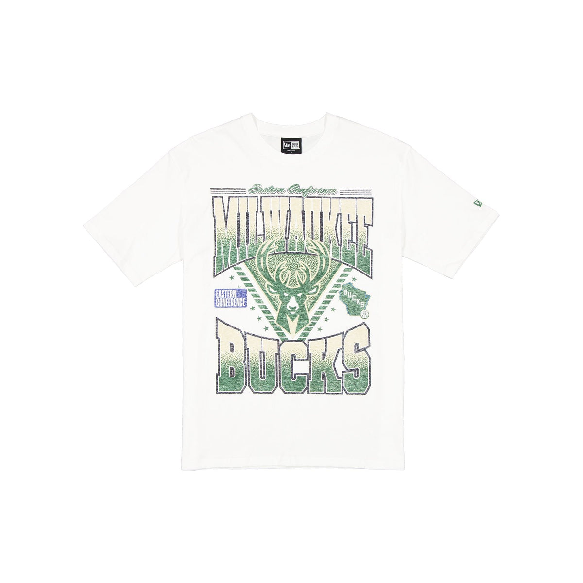 Milwaukee Bucks Sport Classics Washed Optic White T-Shirt