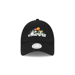 New Era Cap Beaded Floral Black Women's 9FORTY Adjustable Hat