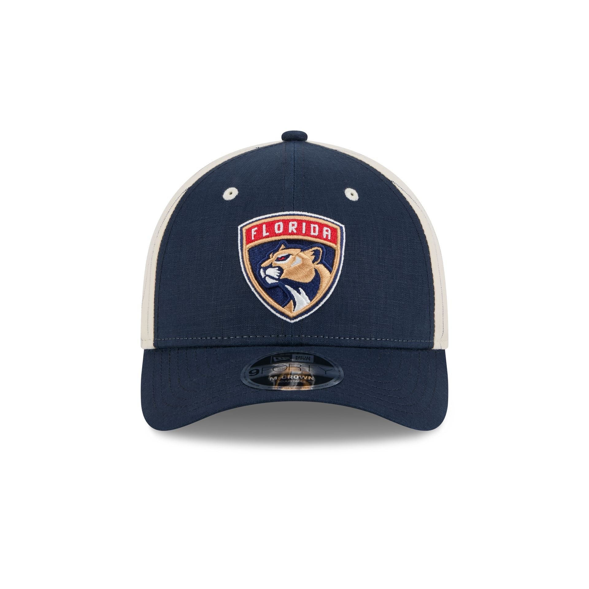 Florida Panthers Linen 9FORTY M-Crown Snapback Hat