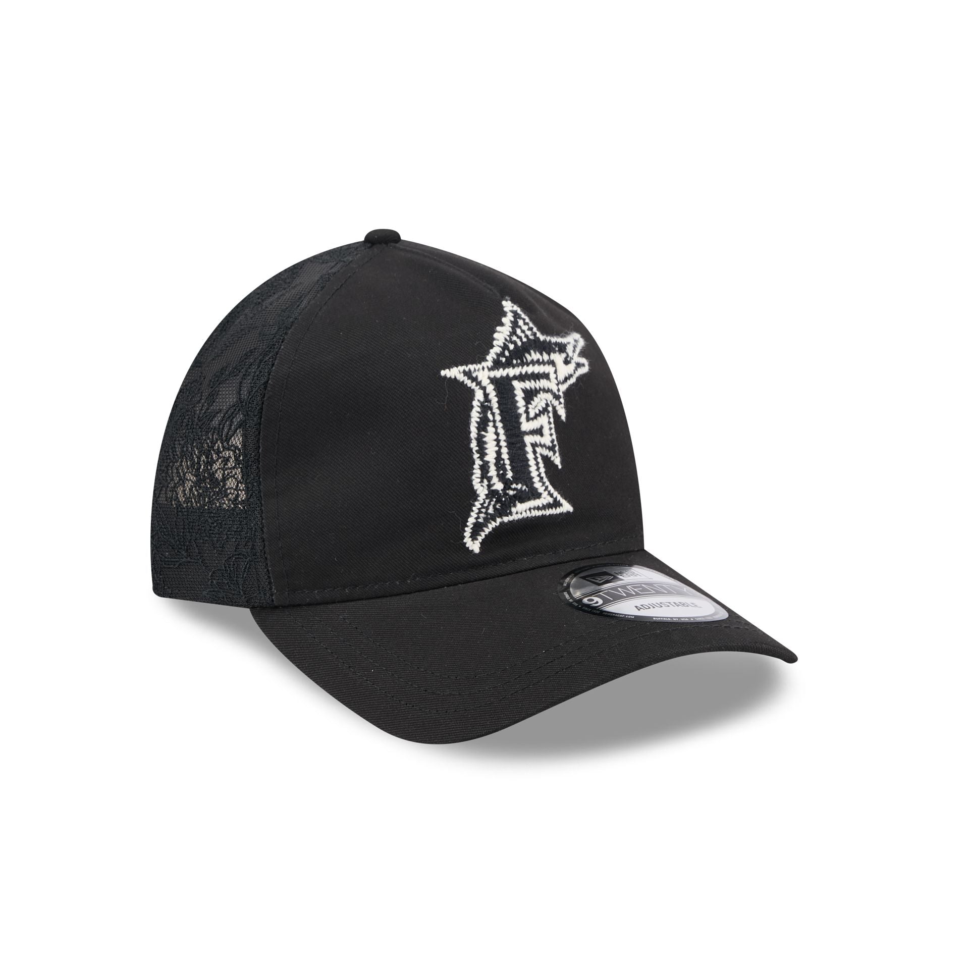 Miami Marlins Embroidered Mesh 9TWENTY A-Frame Adjustable Hat