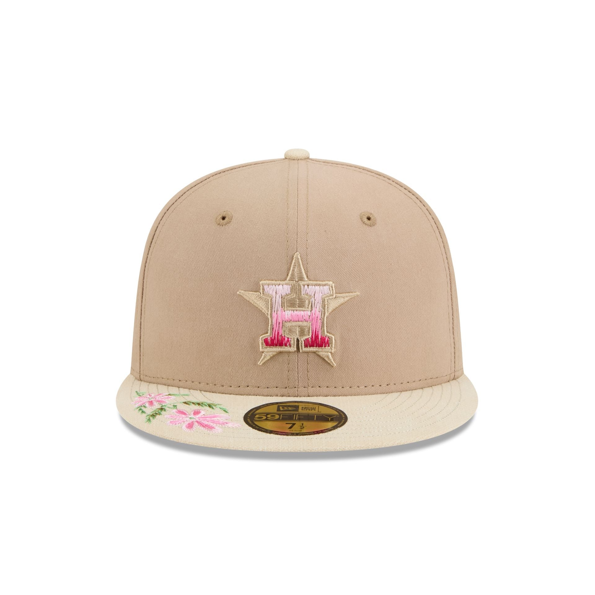 Houston Astros Hand Stitched Floral 59FIFTY Fitted Hat