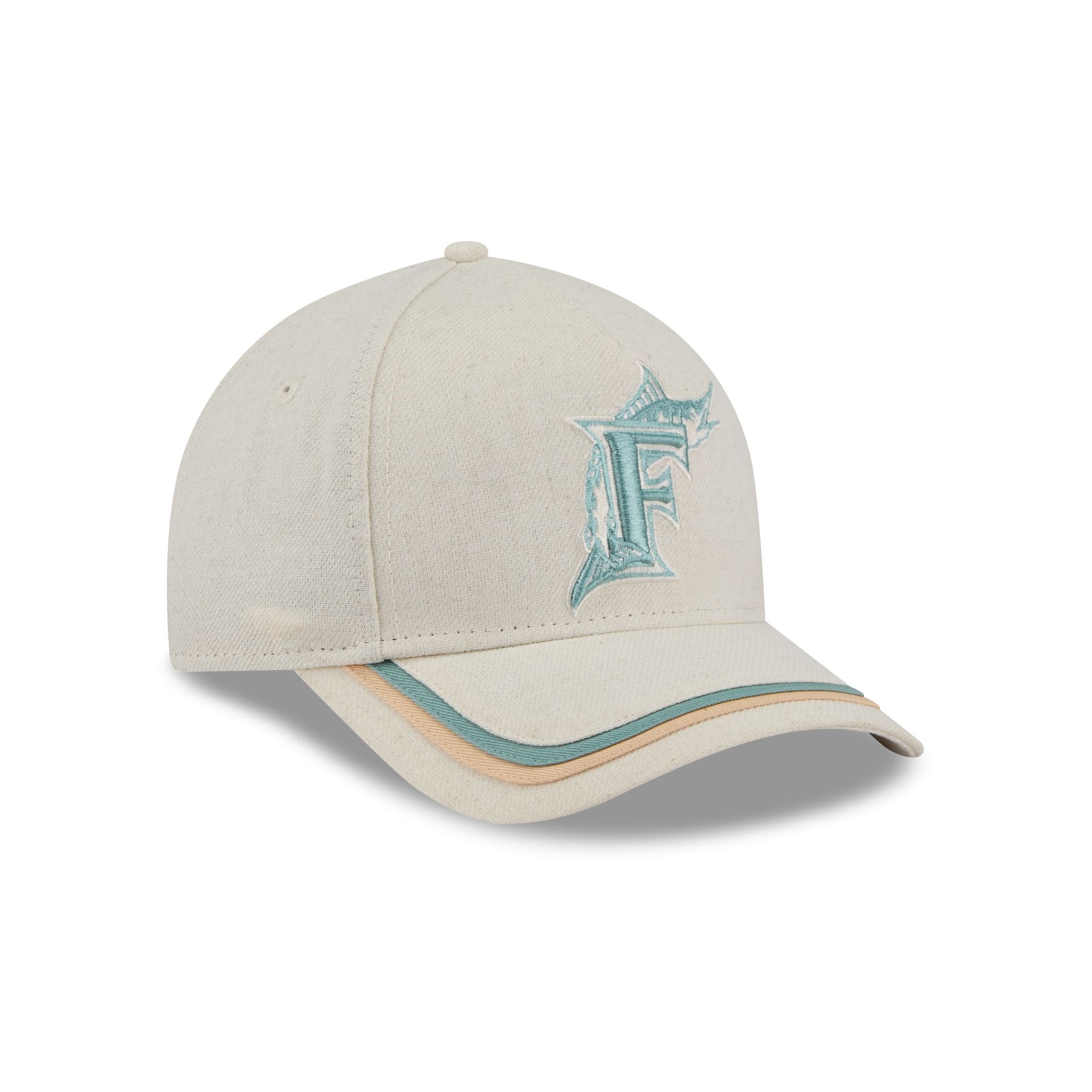 Miami Marlins Neutral Hemp 9FORTY M-Crown A-Frame Adjustable Hat